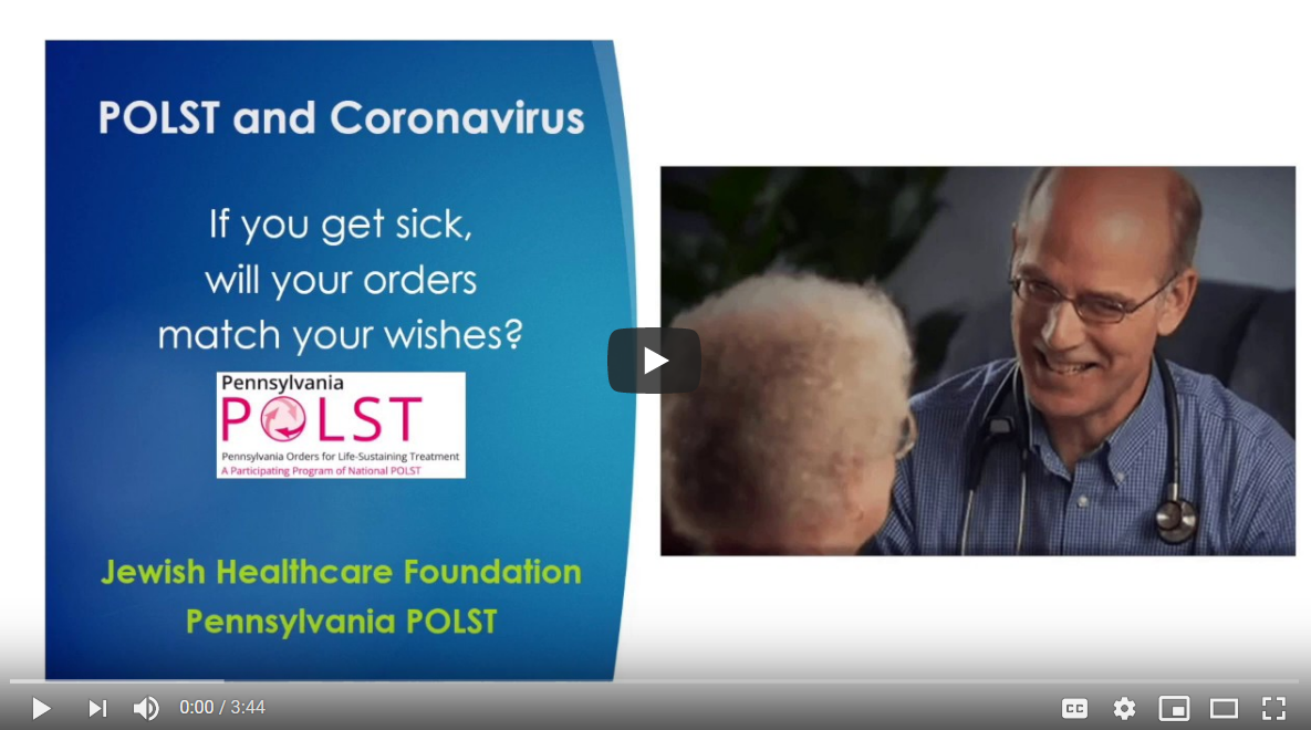 POLST and Coronavirus